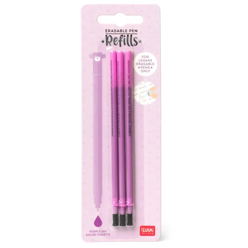 Legami - Erasable Pen Refill 3-Pack