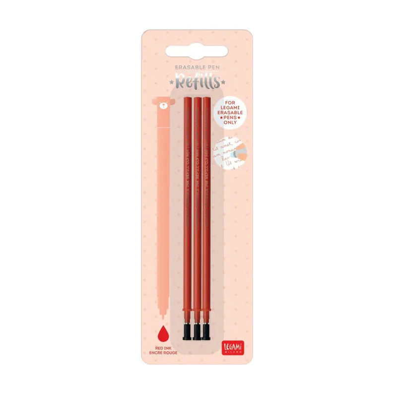 Legami - Erasable Pen Refill 3-Pack