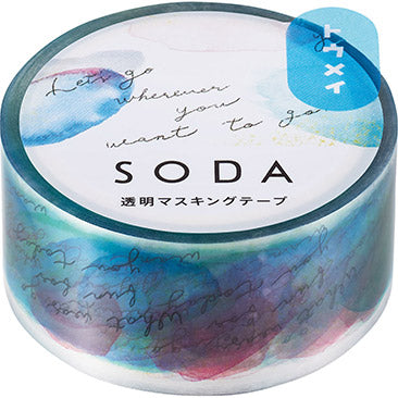 SODA - 20mm Transparent Washi Tape - Message