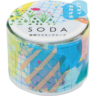 SODA - 30mm Transparent Washi Tape - Collage