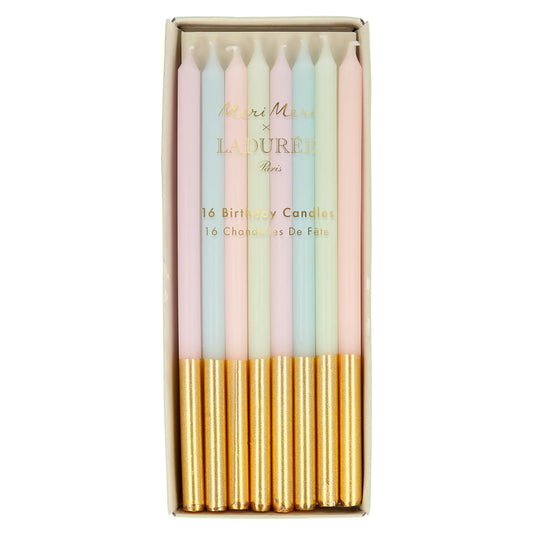 MERI MERI x Laduree - Paris Gold Dipped Candles - Pack of 16