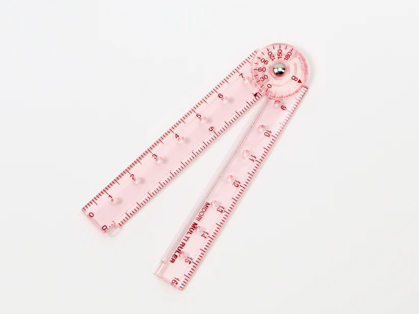 Midori - Mini Multi-Ruler 16cm - Pink