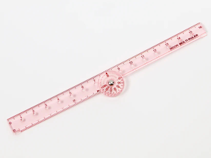 Midori - Mini Multi-Ruler 16cm - Pink