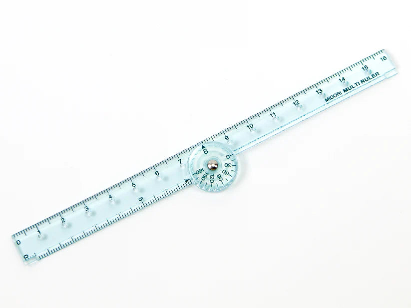 Midori - Mini Multi-Ruler 16cm - Blue