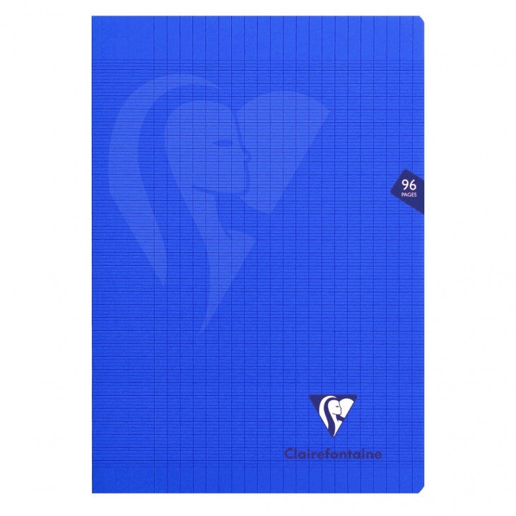 CLAIREFONTAINE - Mimesys Staplebound Lined Notebook - A4 (21x30cm) - Blue