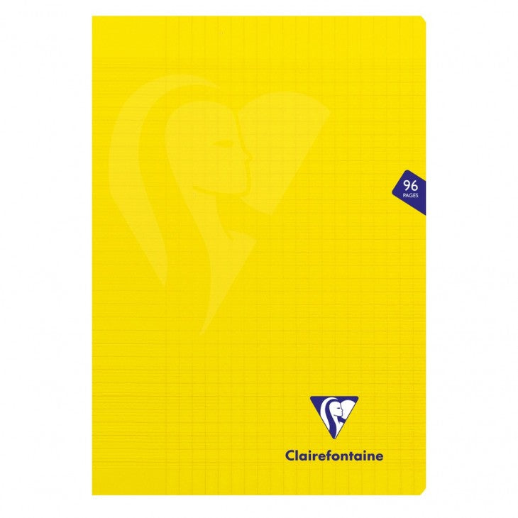 CLAIREFONTAINE - Mimesys Staplebound Lined Notebook - A4 (21x30cm) - Yellow