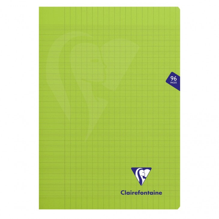 CLAIREFONTAINE - Mimesys Staplebound Lined Notebook - A4 (21x30cm) - Green
