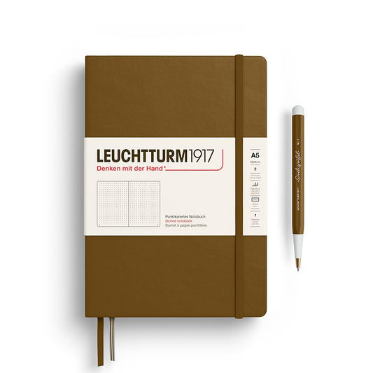 Leuchtturm1917 - Hardcover - A5 Notebook - 251 Numbered Pages - Spice Brown