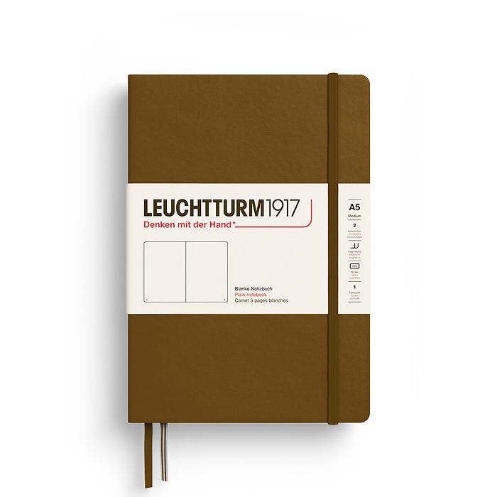 Leuchtturm1917 - Hardcover - A5 Notebook - 251 Numbered Pages - Spice Brown