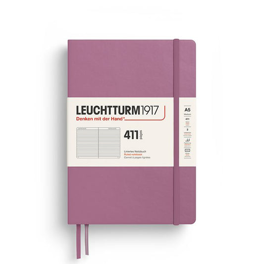 Leuchtturm1917 - Hardcover - A5 Notebook - 411 Numbered Pages - Dusty Rose