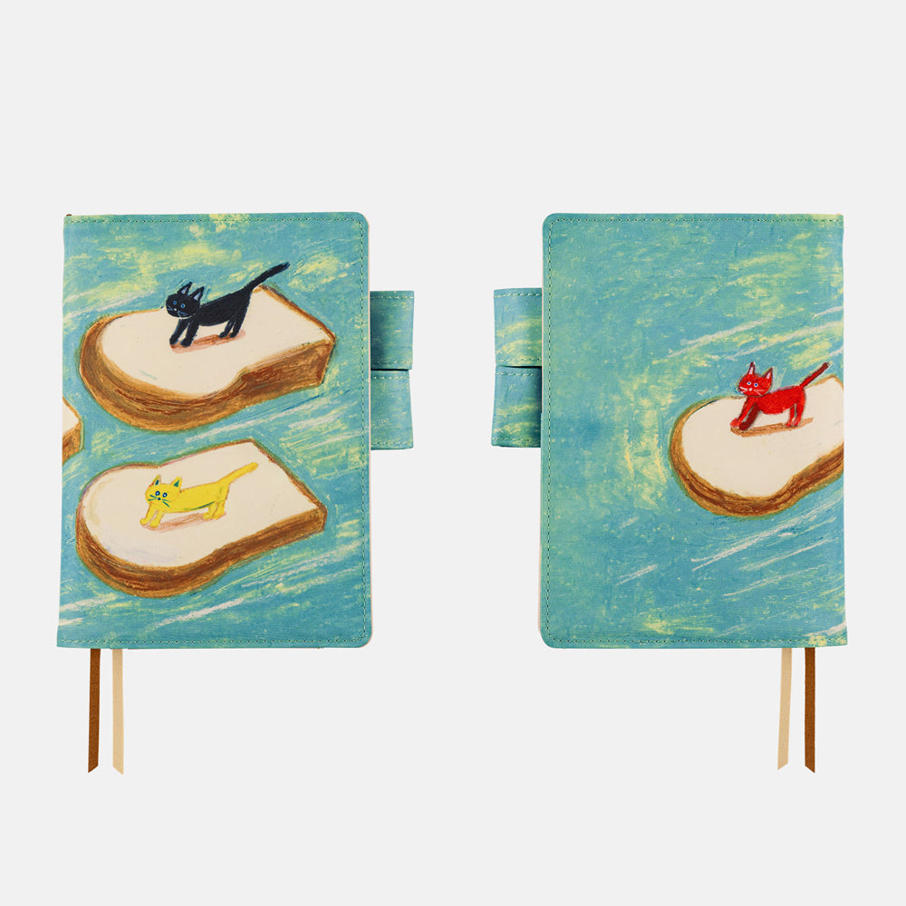 Hobonichi Techo 2024 - Spring Edition - A6 Cover Only - Keiko Shibata: Bread floating in the wind - Free Shipping to US and Canada - Vancouver Buchan's Stationery Store