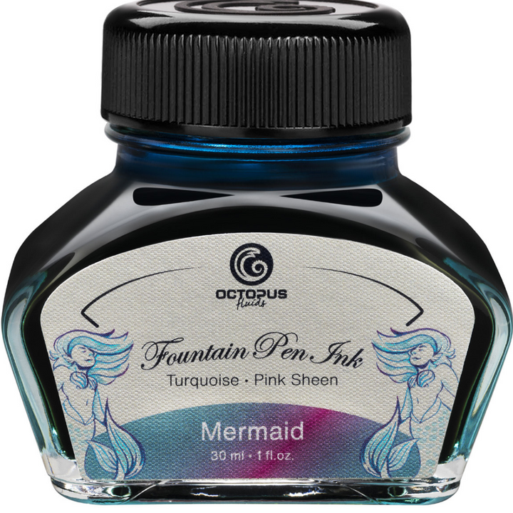 Octopus Fluids - Sheening 30ml Fountain Pen Ink - Mermaid/Petrol