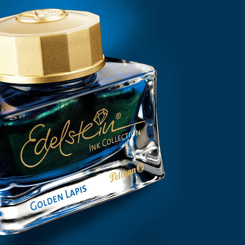 Pelikan - Edelstein Fountain Pen Ink Golden Lapis - 50ml Bottled Ink - Year of Ink 2024 Special Edition - Free shipping to US and Canada - Vancouver Buchan's Kerrisdale Stationery Store