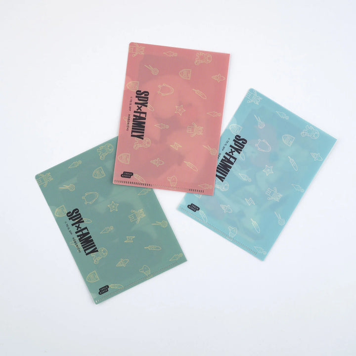 Hobonichi Techo 2025 - Clear Folder Set of 3 (A6) - Spy X Family