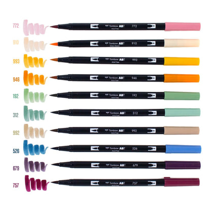 Tombow - Dual Brush Pen Set 10 - Cottage