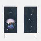 Hobonichi Techo Weeks - Japanese - Hiroko Kubota: Night Cherry Blossom Snow Globe - 2025 Apr Start