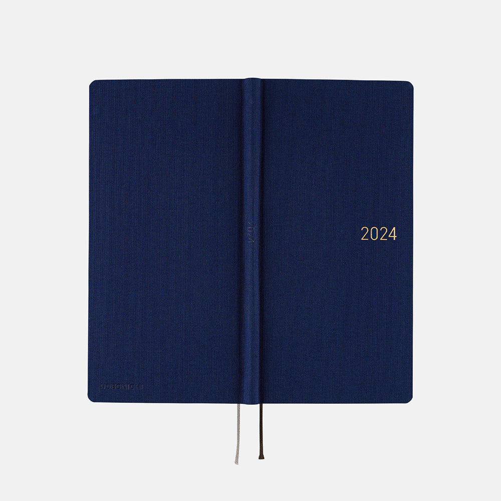 Hobonichi Techo 2024 - Weeks/Wallet Planner Book - Colors: Deep Navy (English/Monday Start/January Start)