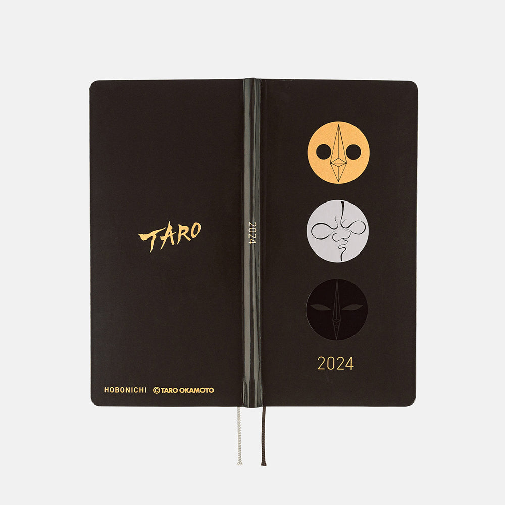 Hobonichi Techo 2024 - Weeks/Wallet Planner Book - Taro Okamoto: Three Faces (English/Monday Start/January Start)
