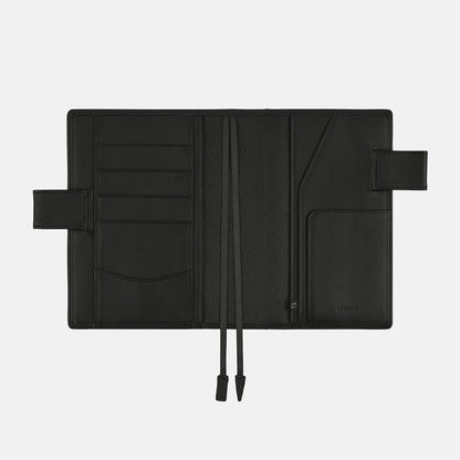 Hobonichi Techo 2024 - A6 Cover Only -  Leather: TS Basic - Black