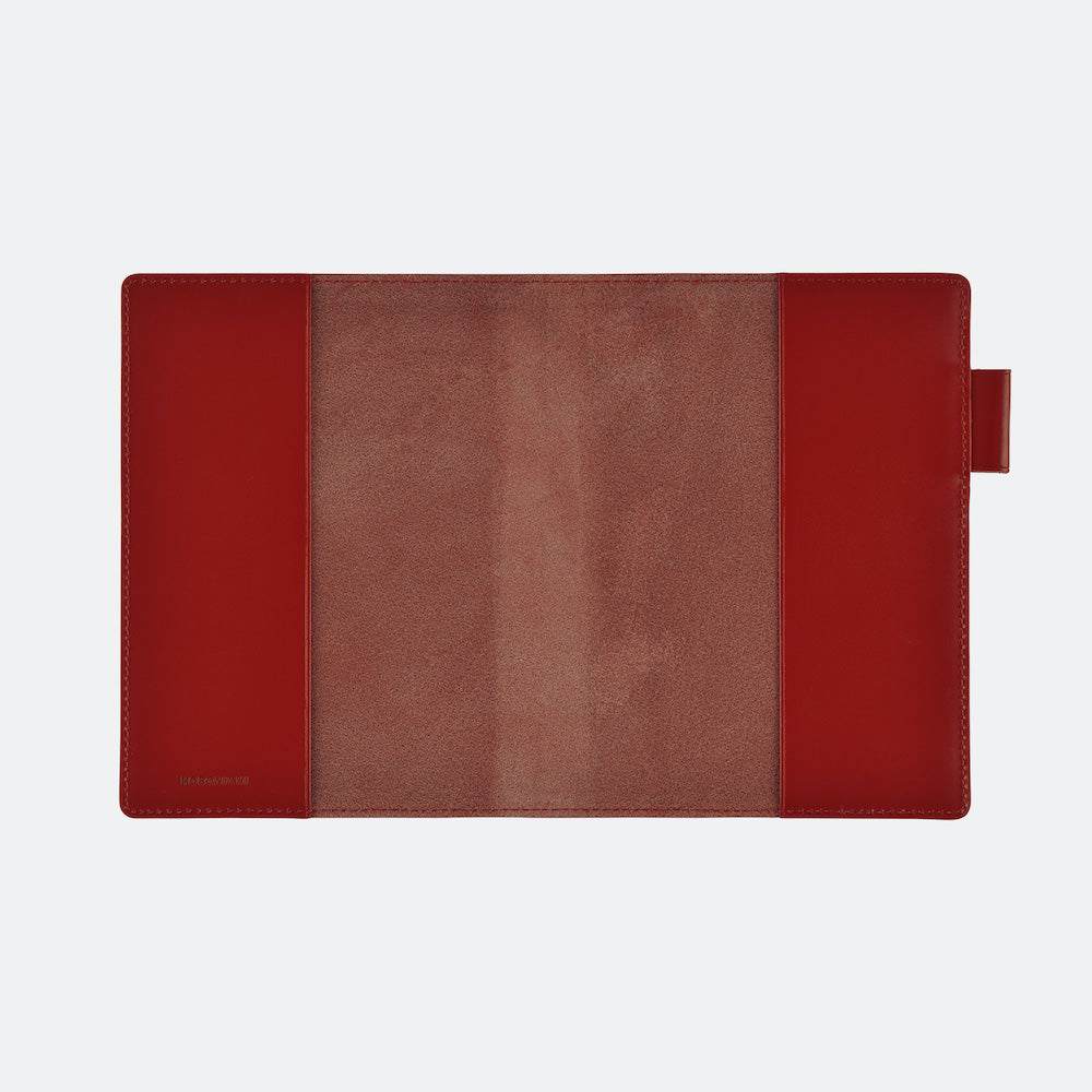 Hobonichi Techo 2024 - 5-Year Techo Leather Cover: Red (A6 Cover Only )