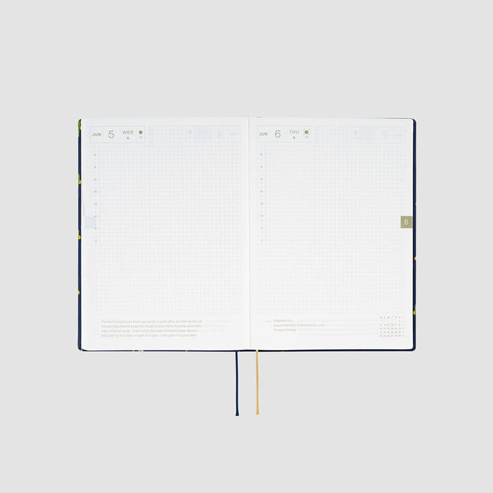 Hobonichi Techo 2024 -  Cousin (A5) HON Planner Book - Bow & Tie: Tiny Dragons (English)