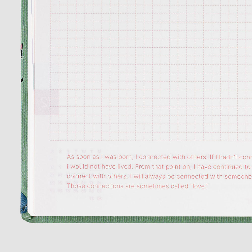 Hobonichi Techo 2024 -  Cousin (A5) HON Planner Book - Bow & Tie: Cats & Me (English)