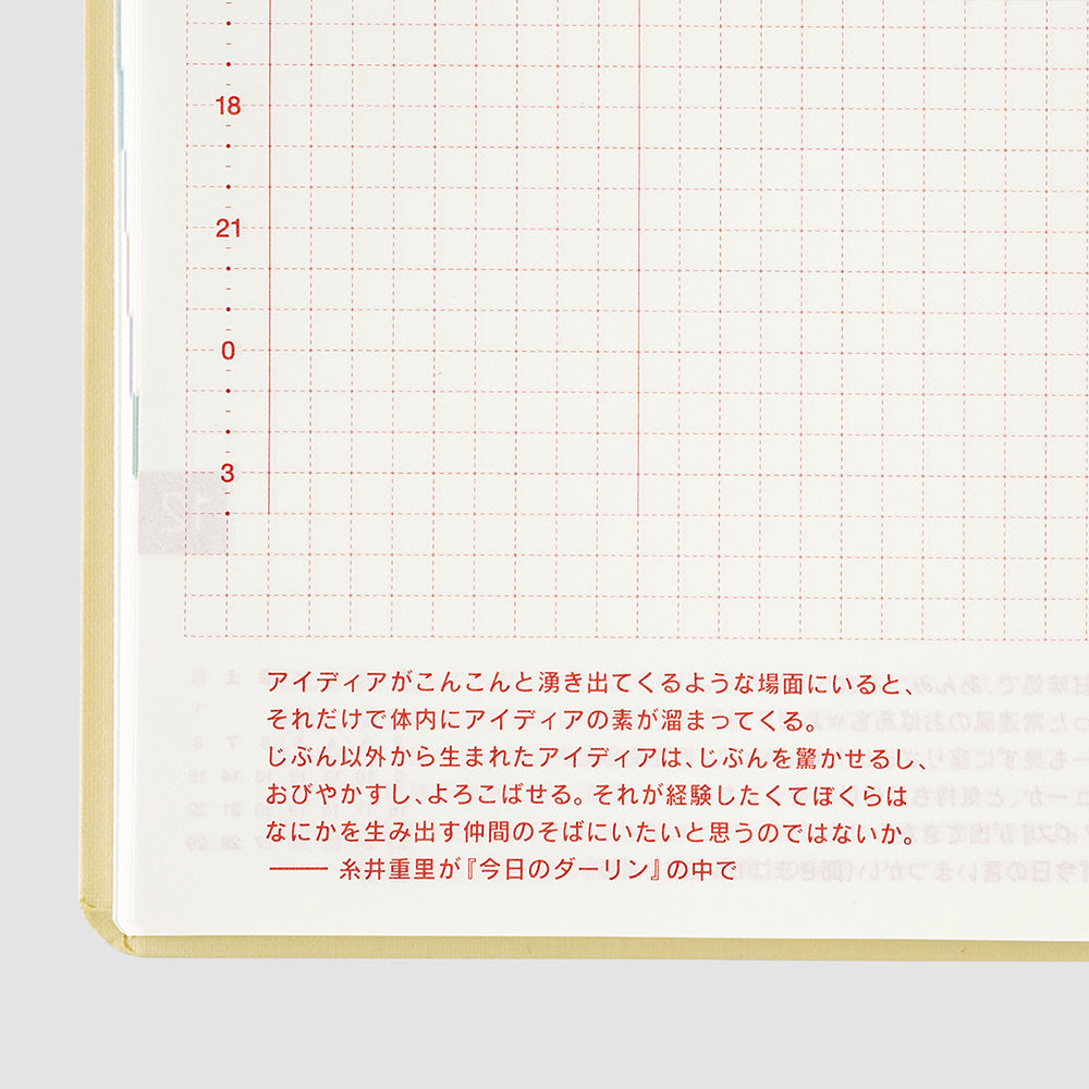 Hobonichi Techo 2024 -  Original/A6 HON Planner Book - Slash (Ivory) (Japanese/Monday Start/January Start)