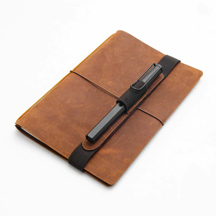 ENDLESS EXPLORER REFILLIABLE LEATHER JOURNAL - Regalia Paper 64 Pages - 'Brown' - Buchan's Kerrisdale Stationery