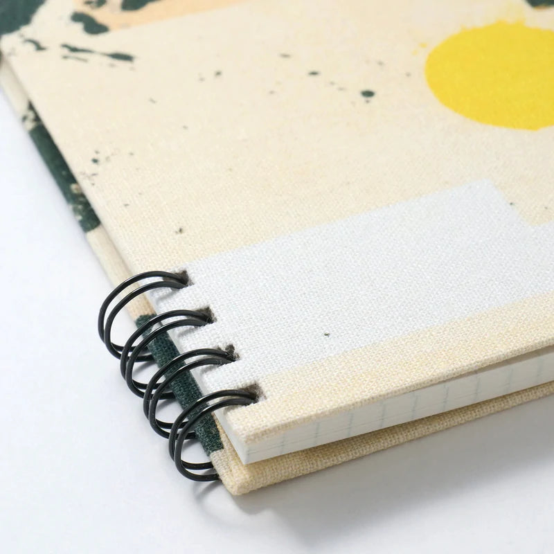 Kakimori – Fabric Cover B6 Grid Notebook – Atelier Craft - Buchan's Kerrisdale Stationery