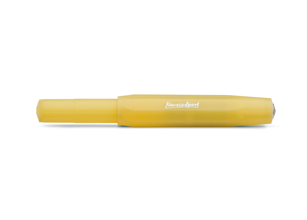 Kaweco FROSTED SPORT Fountain Pen Sweet Banana - Buchan's Kerrisdale Stationery