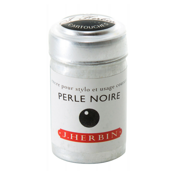 J.HERBIN INK PERLE NOIRE - 6 cartridges - Buchan's Kerrisdale Stationery