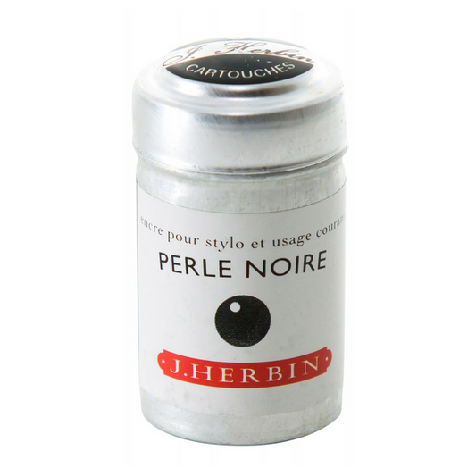 J.HERBIN INK PERLE NOIRE - 6 cartridges - Buchan's Kerrisdale Stationery