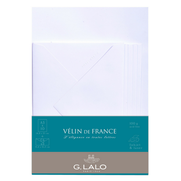 G. Lalo Writing Set - Velin de France - Buchan's Kerrisdale Stationery
