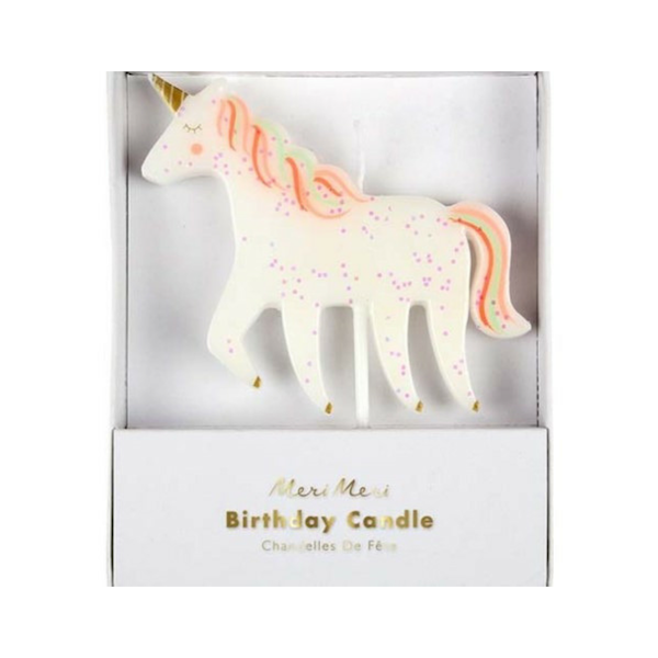 Meri Meri Birthday Candle Unicorn - Buchan's Kerrisdale Stationery