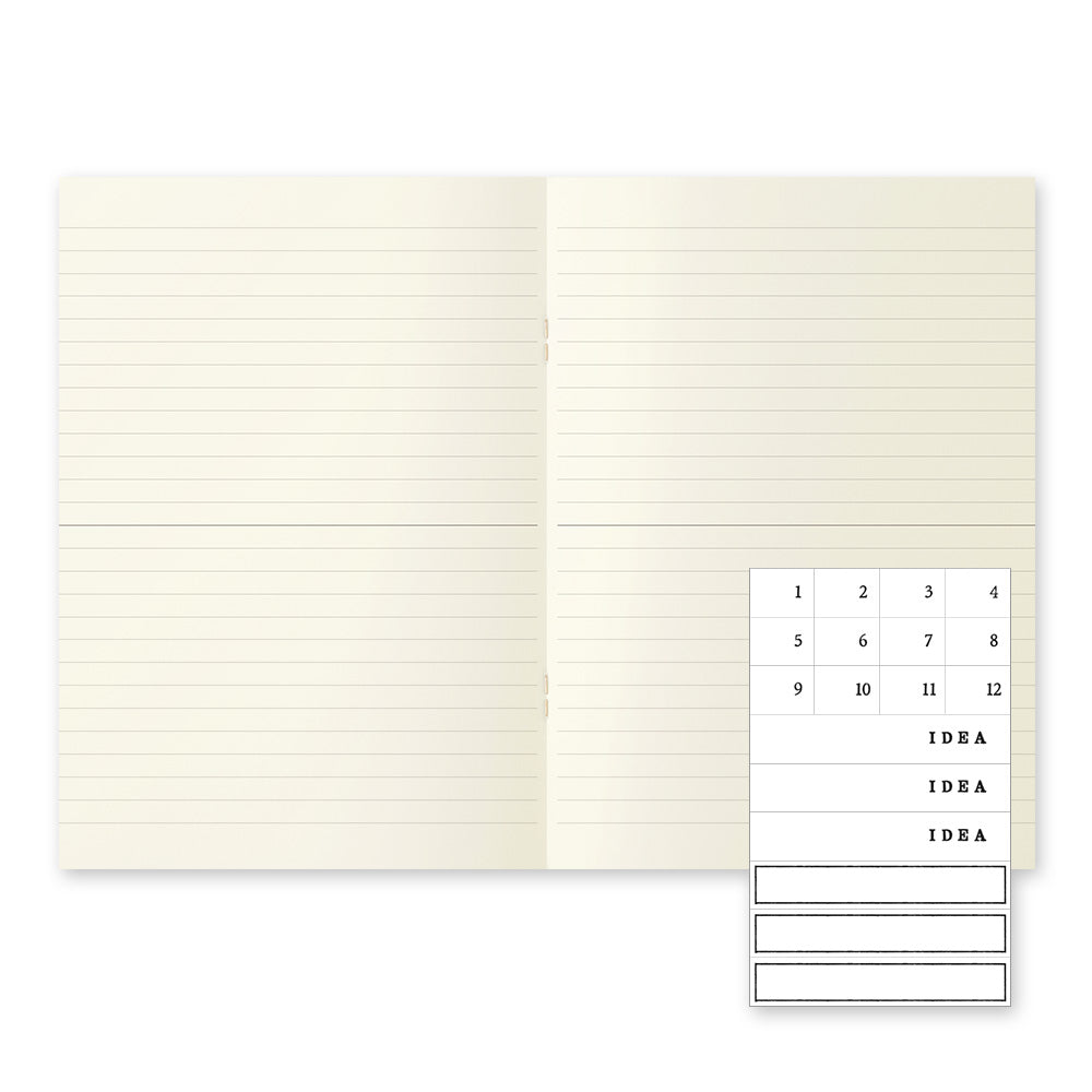 MIDORI - MD Notebook Light [A5] Gridded 3pcs pack (English Caption) - Buchan's Kerrisdale Stationery