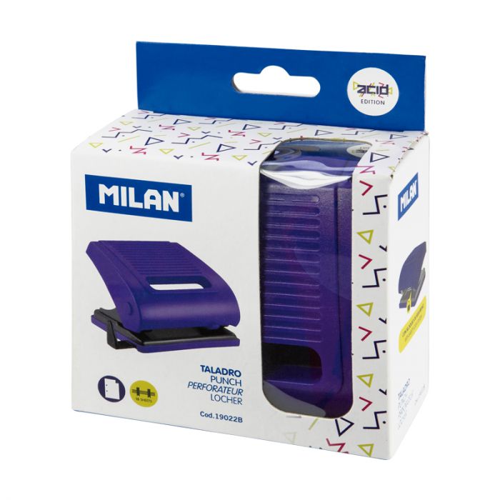 MILAN - Hole Puncher - Acid Series - Blue - Buchan's Kerrisdale Stationery