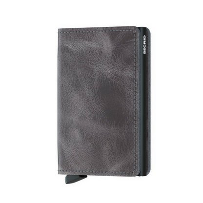 Secrid Slimwallet Vintage Grey-Black - Buchan's Kerrisdale Stationery