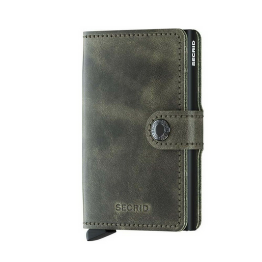 Secrid RFID Miniwallet Olive Black - Buchan's Kerrisdale Stationery