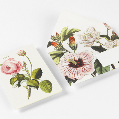 PEPIN PRESS –  Correspondence Set (Assorted sheets, envelopes, greeting cards and stickers) – ‘Flowers' (4 designs) - Buchan's Kerrisdale Stationery