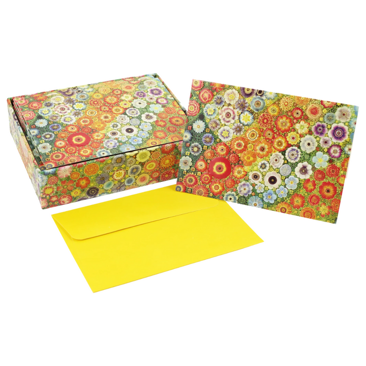 PETER PAUPER PRESS – Boxed Note Cards,14 with Envelopes – Millefiori - Buchan's Kerrisdale Stationery