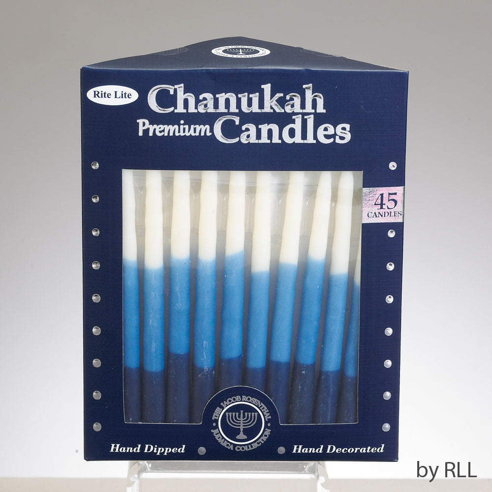 RITE LITE - CHANUKAH-HANUKKAH - Premium Chanukah Candles - Blue, Light Blue & White - Buchan's Kerrisdale Stationery