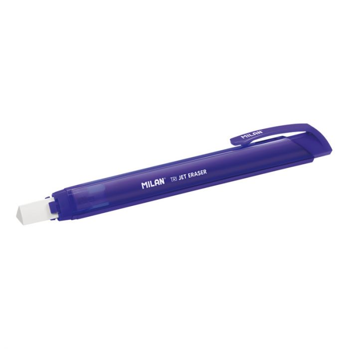 MILAN - Tri Jet Automatic Eraser Holder - Acid Series - Assorted Colours - Buchan's Kerrisdale Stationery