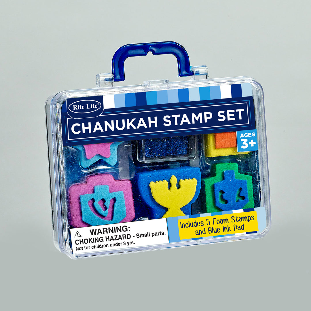 RITE LITE - CHANUKAH-HANUKKAH - Chanukah EVA Stamp Set in Carrying Case - Buchan's Kerrisdale Stationery