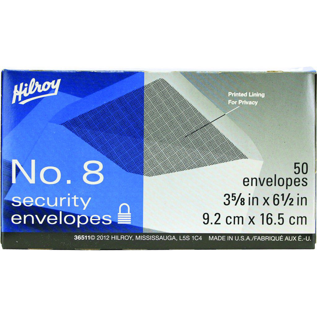 Hilroy - Boxed Envelopes #8 Security - Buchan's Kerrisdale Stationery