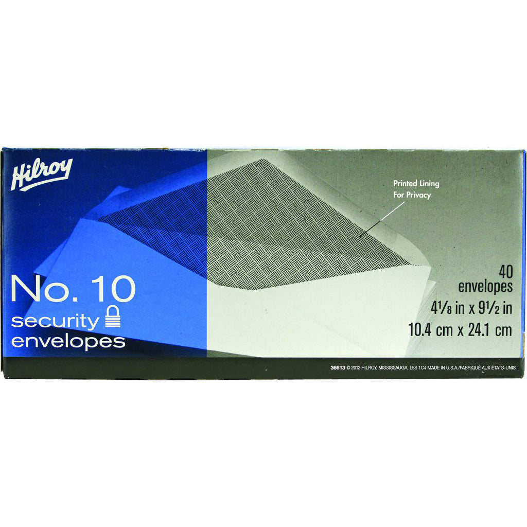 Hilroy - Boxed Envelopes #10 Security - Buchan's Kerrisdale Stationery