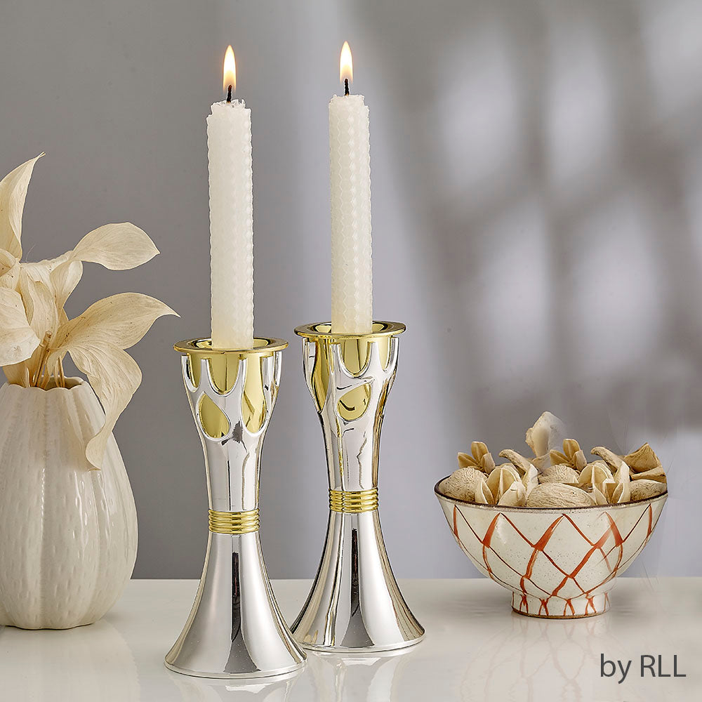 RITE LITE - Shabbat - 6" Tree of Life™ Two Tone Candlestick Set - Buchan's Kerrisdale Stationery