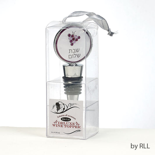 RITE LITE - Shabbat - Shalom Deluxe Wine Topper - Buchan's Kerrisdale Stationery