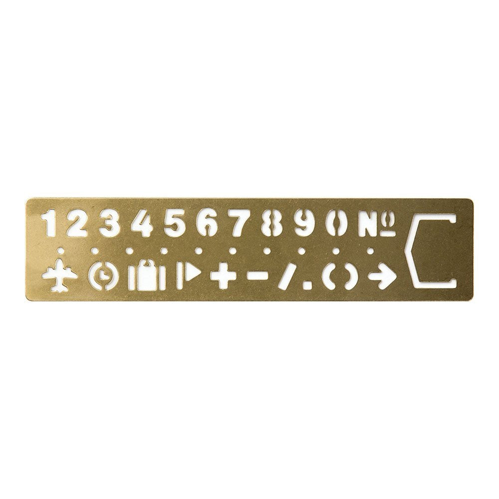 Traveler's Company (Midori) Brass Bookmark Number - Buchan's Kerrisdale Stationery