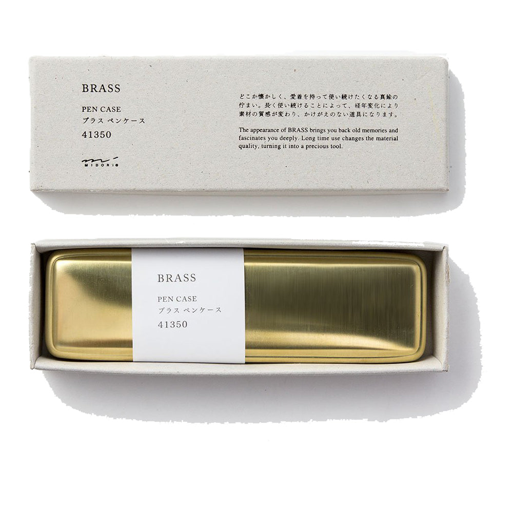 Traveler's Company (Midori) Brass Pen Case - Buchan's Kerrisdale Stationery