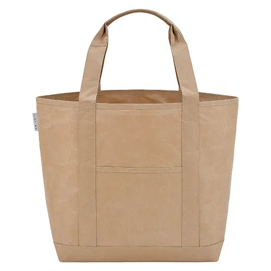 SIWA – Washi Paper Tote Bag – Light Brown - Buchan's Kerrisdale Stationery
